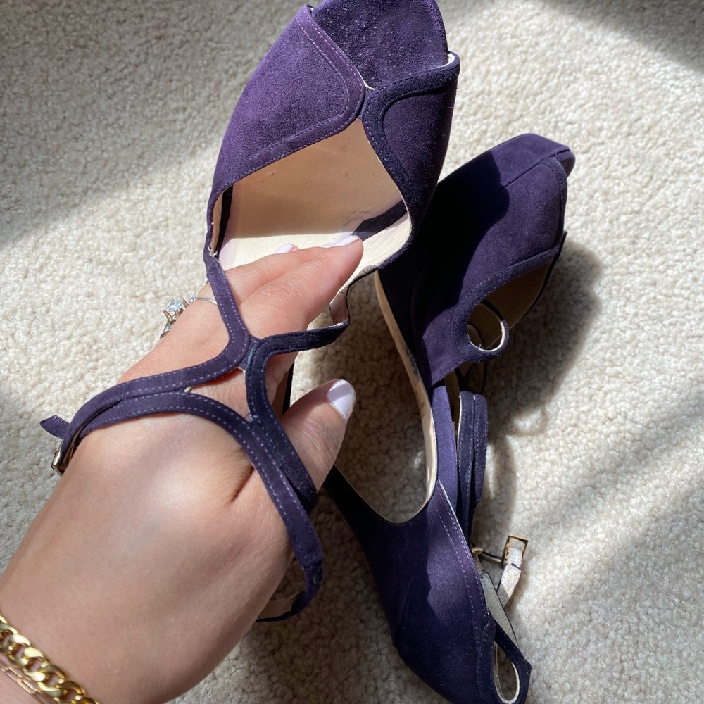 Jimmy choo peep toe pump lavender
